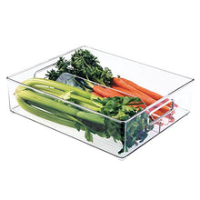Load image into Gallery viewer, InterDesign Fridge Binz Deep Split Bin in Clear
