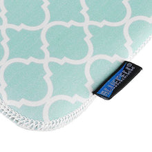 Load image into Gallery viewer, Bluecell Aqua Blue Quatrefoil Water-resistant Neoprene Curling Iron Holder Flat Iron Curling Wand Travel Cover Case Bag Pouch 15 x 5 Inches