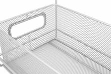 Load image into Gallery viewer, Artestia Bathroom Cabinet Organizer,Under Sink Organizers and Storage,2-Tier Mesh Steel Double Sliding Cabinet Basket Organizer/Drawer, Vanity Storage Organizer Bathroom (Silver)