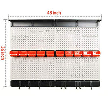 Load image into Gallery viewer, Ultrawall Garage Storage, 48x36 inch Pegboard with Hooks Garage Storage Bins Tool Board Panel Tool Organizer