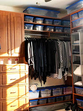 Load image into Gallery viewer, Homz Plastic Storage Bins, Snap Lock White Lids, 6 Quart, Clear, Stackable, 10-Pack