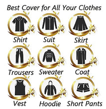 Load image into Gallery viewer, Hauserlin Garment Bags, Pack of 6 PEVA Sturdy Suit Bags, Dust Water Proof Cover Breathable Full Strong Zipper Transparent Window Clothes Bags Hanging Suit Dress Closet (24" x 53")