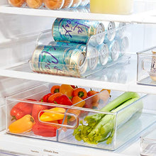 Load image into Gallery viewer, InterDesign Fridge Binz Deep Split Bin in Clear