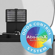 Load image into Gallery viewer, iTouchless SoftStep 13.2 Gallon Stainless Steel Step Trash Can with Odor Control System, 50 Liter Pedal Garbage Bin for Kitchen, Office, Home - Silent and Gentle Open and Close