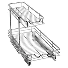 Load image into Gallery viewer, Richards Homewares, Pull Out Drawer Kitchen/Vanity Under Sink Storage Slide Organizer 11" W x 21" D x 14-1/2"H, Requires at Least 12 1/2" Cabinet Opening, Chrome
