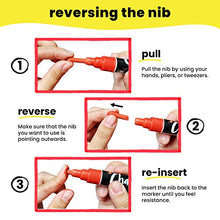 Load image into Gallery viewer, Metallic Chalk Markers (10 Pack) Liquid Chalk Pens - For Blackboards, Chalkboard, Bistro Menu, Window - Wet Wipe Erasable - 6mm Reversible Bullet & Chisel Tip