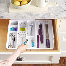 Load image into Gallery viewer, YouCopia DrawerFit Kitchen Tool Drawer Organizer, Fit, White
