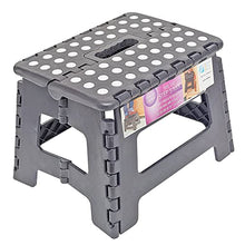 Load image into Gallery viewer, Totally Living 9" Inch Folding Step Stool | Lightweight Anti-Skid & Non-Slip Design | Collapsible Stepping Stool | 300 lb Capacity | Grey