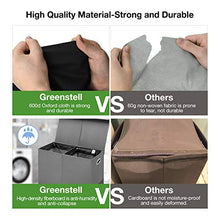 Load image into Gallery viewer, Greenstell Laundry Hamper with Lid and Handles, Foldable Divided Laundry Basket with Mesh Pockets, Easy Movement Clothes Laundry Basket for Bedrooms, Laundry Room and Balconies Beige