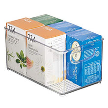 Load image into Gallery viewer, iDesign Plastic Storage Bin with Handles for Kitchen, Fridge, Freezer, Pantry, and Cabinet Organization, BPA-Free, Medium