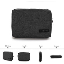 Load image into Gallery viewer, BAGSMART Electronic Organizer Small Travel Cable Organizer Bag for Hard Drives, Cables, Phone, USB, SD Card, Black