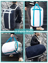 Load image into Gallery viewer, BASICPOWER Large Laundry Basket Foldable Laundry Bag Backpack, Water-Proof Storage Hamper with Adjustable Strap and Drawstring Closure Lid