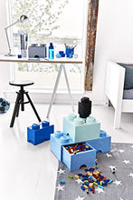 Load image into Gallery viewer, Room Copenhagen LEGO Brick Drawer, 8 Knobs, 2 Drawers, Stackable Storage Box, Bright Blue (40061731)