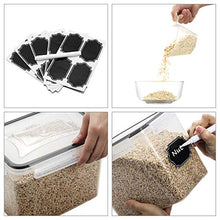 Load image into Gallery viewer, Airtight Food Storage Containers - Wildone Cereal & Dry Food Storage Container Set of 6(Black Lid), Leak-proof & BPA Free, With 1 Measuring Cup & 20 Chalkboard Labels & 1 Chalk Marker