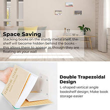 Load image into Gallery viewer, STORAGE MANIAC White Invisible Floating Bookshelves, Heavy-duty Book Organizers, 4-Pack Large