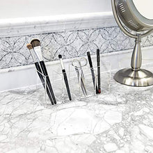Load image into Gallery viewer, Isaac Jacobs 4-Compartment Clear Acrylic Organizer- Makeup Brush Holder- Storage Solution- Office, Bathroom, Kitchen Supplies and More (Clear)