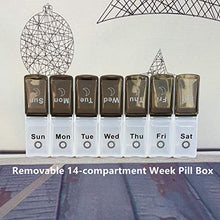 Load image into Gallery viewer, Large Weekly Pill Organizer 2 Times a Day Extra Jumbo 7 Day Pill Box Am Pm Pill Cases Boxes for Vitamin/Fish Oil/Pills/Supplements Medication Dispenser 14 Compartments