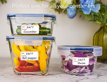 Load image into Gallery viewer, Removable Write-On Freezer Labels in Roll Dispenser, Food Date Storage Stickers for Refrigerator, Pantry, Kitchen & Home Organization, 1'' x 2'', Set of 300