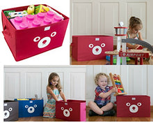 Load image into Gallery viewer, Katabird Storage Bin for Toy Storage, Collapsible Chest Box Toys Organizer with Lid for Kids Playroom, Baby Clothing, Children Books, Stuffed Animal, Gift Baskets