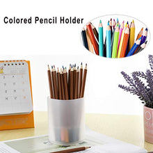 Load image into Gallery viewer, Marbrasse Desk Organizer - 6Pcs Pen Holder Cup Storage,Pen Organizer Stationery Caddy for Office, School, Home Supplies Translucent White