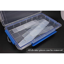 Load image into Gallery viewer, BangQiao Plastic Parts Organizer Storage Case and Adjustable Divider Box Container for Hardware, Craft and Small Accessories, 24 Grids, Clear