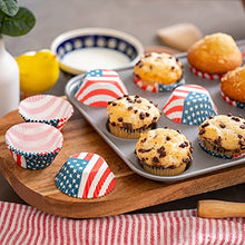 Load image into Gallery viewer, Chef Craft 50 Count Cupcake Liners, One Size, Red/White/Blue