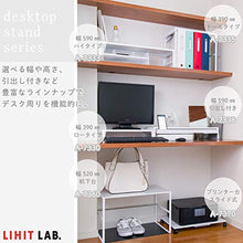 Load image into Gallery viewer, LIHIT LAB Desktop Stand, 9.8 x 15.4 x 3.1 inches, White (A7330-0)