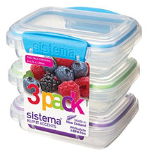 Load image into Gallery viewer, Sistema KLIP IT Accents Collection Food Storage Containers, 6.7 oz./0.2 L, Color Received May Vary, 3 Count