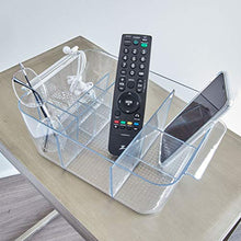 Load image into Gallery viewer, iDesign Clarity InterDesign Cosmetic Organizer Tote for Vanity Cabinet to Hold Makeup, Beauty Products - Clear, 8 Compartments, Bin