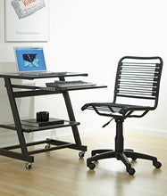 Load image into Gallery viewer, Euro Style Bungie Low Back Adjustable Office Chair, Black Bungies with Graphite Black Frame