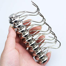 Load image into Gallery viewer, BAVITE Swivel Swing Magnetic Hook New Upgraded, 60LB (10 Pack)Refrigerator Magnetic Hooks ,Strong Neodymium Magnet Hook, Perfect for Refrigerator and Other Magnetic Surfaces,67.5mm(2.66in) in Length