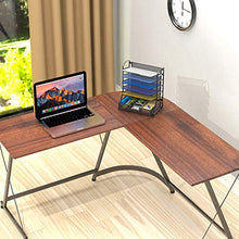 Load image into Gallery viewer, SimpleHouseware 6 Trays Desk Document File Tray Organizer with Supplies Sliding Drawer, Black