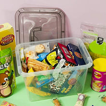 Load image into Gallery viewer, Tstorage 6-Pack Plastic Stackable Storage Container/Box, Transparent Gray Lid and Handle, Hold 5 Quart