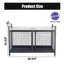 Load image into Gallery viewer, Mythinglogic Heavy-Duty Storage Bench for Garage,Sports Equipment Storage Organizer for Garage/Basement/Entryway/Living Room