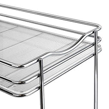 Load image into Gallery viewer, Lynk Professional Slide Out Double Spice Rack Upper Cabinet Organizer, 6-1/4", Chrome