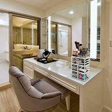 Load image into Gallery viewer, jxgzyy Clear Acrylic Makeup Organizer, Consists of 4 Large Capacity Separated Organizers, 7 Tier Stackable Storage Drawers for Cosmetic Brush Jewelry Skincare Lipstick( 9.5" x 6" x 16",Transparent)