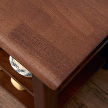 Load image into Gallery viewer, ACRO Storage Bench Wooden Shoe Bench Rustic Solid Wood Entryway Bench (Brown,39.4")