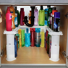Load image into Gallery viewer, Expandable Under Sink Organizer and Storage I Bathroom Under the Sink Organizer Kitchen Under Sink Shelf I Cleaning Supplies Organizer Under Sink Storage I EXPANDABLE HEIGHT DEPTH & WIDTH