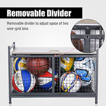 Load image into Gallery viewer, Mythinglogic Heavy-Duty Storage Bench for Garage,Sports Equipment Storage Organizer for Garage/Basement/Entryway/Living Room