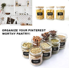 Load image into Gallery viewer, 96 Premium Chalkboard Labels Bulk - Free Erasable Chalk Pen - Dishwasher Safe Chalk Board Mason Jar Labels - Removable Waterproof Blackboard Sticker Label for Jars Glass Bottle Kids