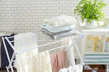 Load image into Gallery viewer, Amazon Basics Foldable Clothes Drying Laundry Rack - White