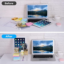 Load image into Gallery viewer, Premium Acrylic Desk-Organizer with 2 Drawers, All in One Desktop Storage-Organizer for Desk Accessories (Clear Acrylic)