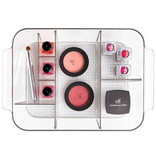 Load image into Gallery viewer, iDesign Clarity InterDesign Cosmetic Organizer Tote for Vanity Cabinet to Hold Makeup, Beauty Products - Clear, 8 Compartments, Bin