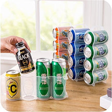 Load image into Gallery viewer, Zehui Plastic Beer Soda Can Storage Holde for Refrigerator Kitchen Fridge Space Saver Organizer Rack