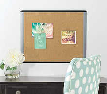 Load image into Gallery viewer, U Brands MOD Cork Bulletin Board, 20 x 16 Inches, Black and Grey Frame (390U00-01)
