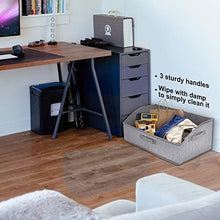 Load image into Gallery viewer, GRANNY SAYS Closet Storage Bins, Extra Large Storage Baskets, Closet Shelf Organizer, Storage Clothing Bins with Handles, Gray, 3-pack