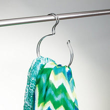 Load image into Gallery viewer, iDesign Classico Over the Rod, Closet Accessory Organizer for Scarves, Pashminas, Handbags - Loop, Chrome