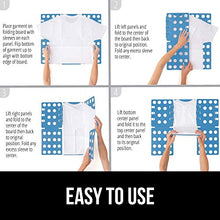 Load image into Gallery viewer, Gorilla Grip Premium Laundry Folding Board, Heavy Duty Clothes Shirt Folder, Collapsible Liner for Easy Storage and Travel, Flip Fold Board for T Shirts, Clothing, Great for Home Apartment, Aqua