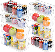 Load image into Gallery viewer, Utopia Home Set of 8 Pantry Organizers-Includes 8 Organizers (4 Large & 4 Small Drawers)-Organizers for Freezers, Kitchen Countertops and Cabinets-BPA Free Clear Plastic Pantry Storage Racks