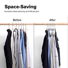 Load image into Gallery viewer, HOUSE DAY Black Velvet Hangers -60 Pack- Non Slip Felt Hangers Space Saving Clothes Hanger Velvet Hanger Heavy Duty Adult Hanger for Coat, Suit